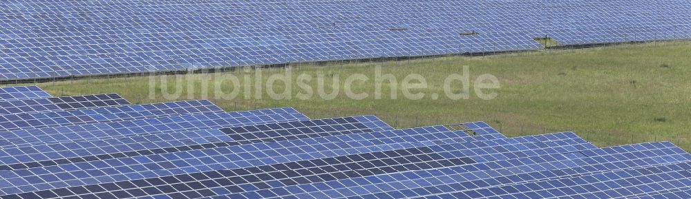 Luftaufnahme Werneuchen - Solarpark bzw. Solarkraftwerk in Werneuchen im Bundesland Brandenburg