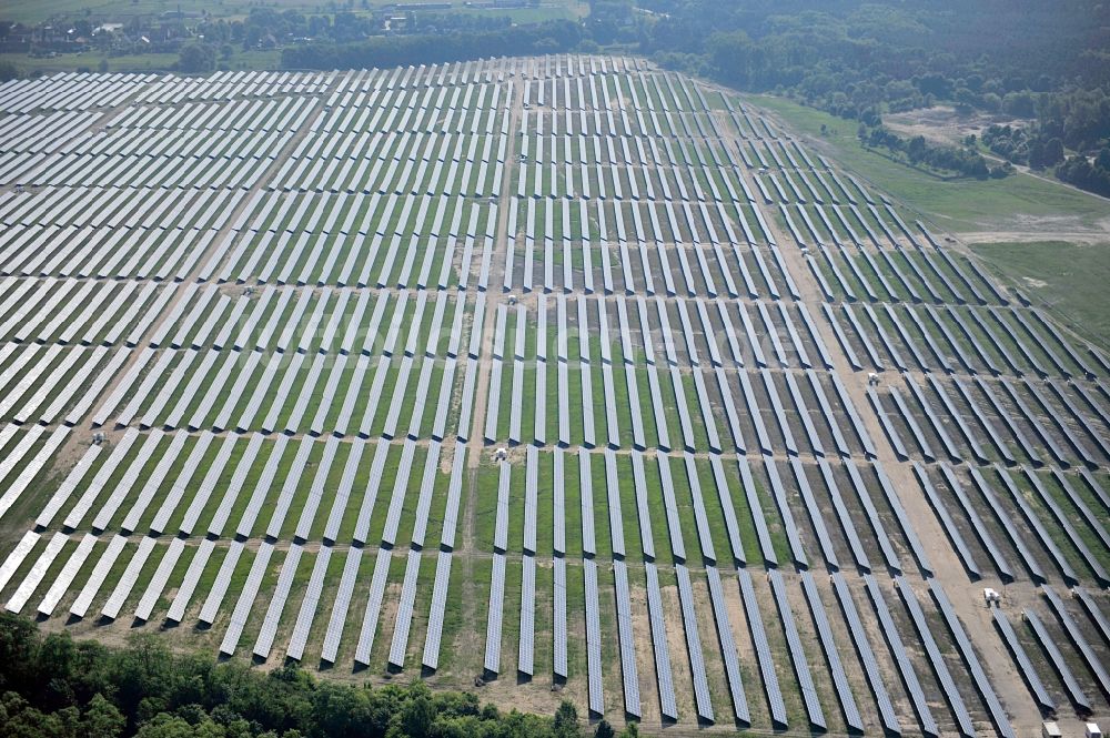 Luftbild Fürstenwalde / Spree - Solarpark Fürstenwalde im Bundesland Brandenburg