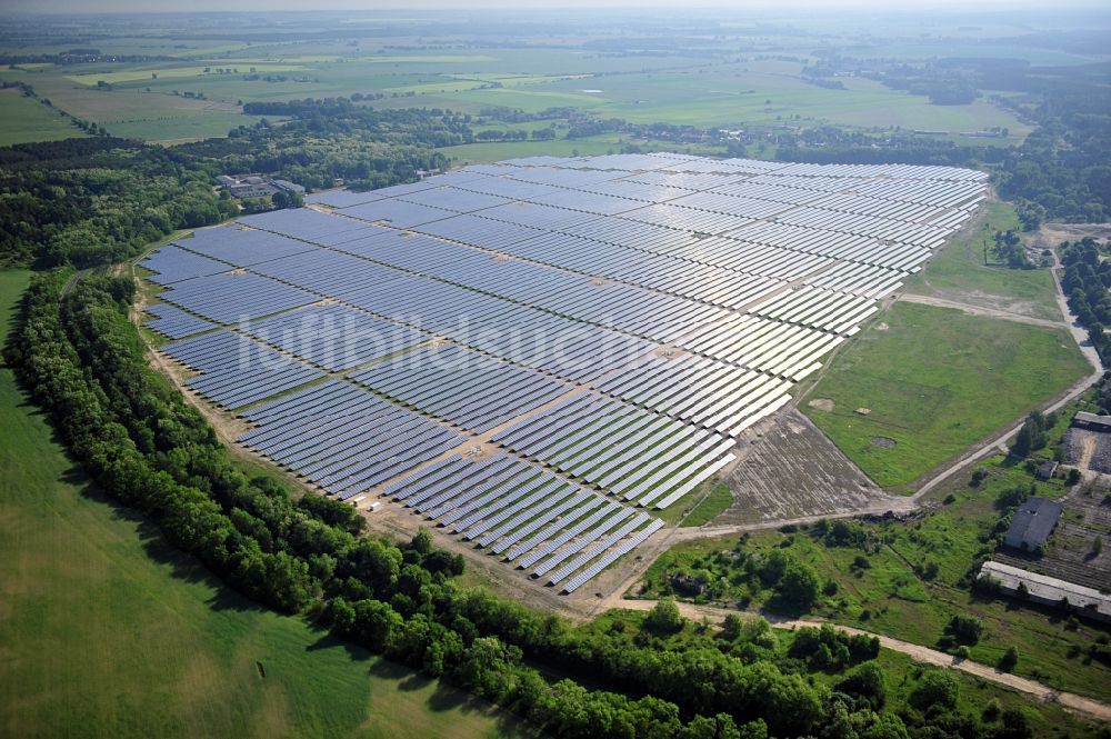 Luftbild Fürstenwalde / Spree - Solarpark Fürstenwalde im Bundesland Brandenburg