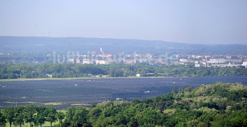 Luftbild Fürstenwalde / Spree - Solarpark Fürstenwalde im Bundesland Brandenburg