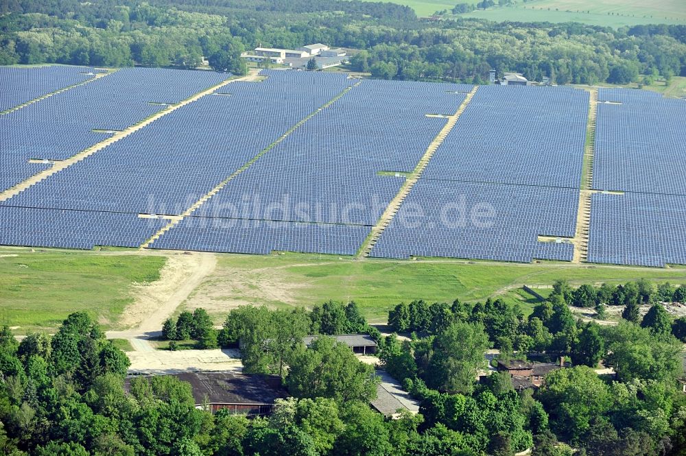 Luftbild Fürstenwalde / Spree - Solarpark Fürstenwalde im Bundesland Brandenburg