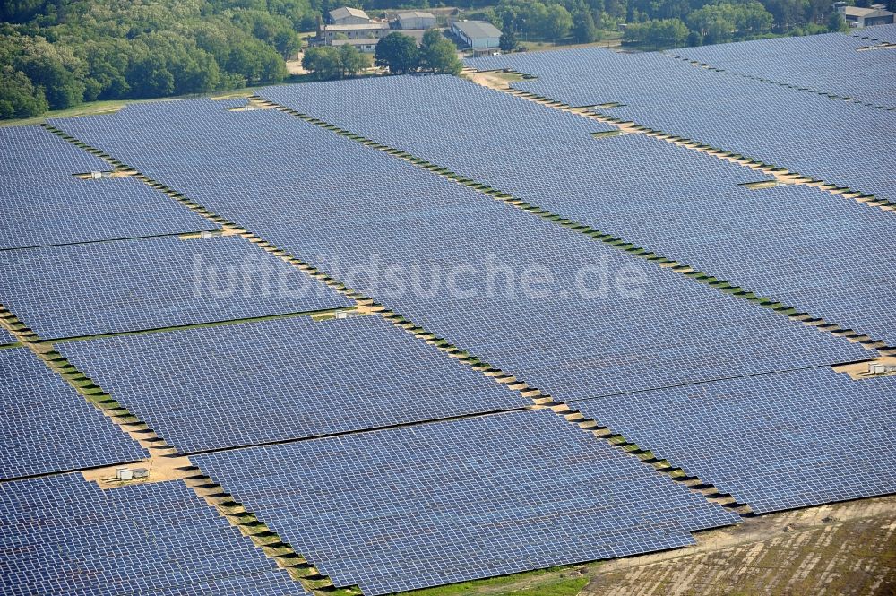 Luftbild Fürstenwalde / Spree - Solarpark Fürstenwalde im Bundesland Brandenburg