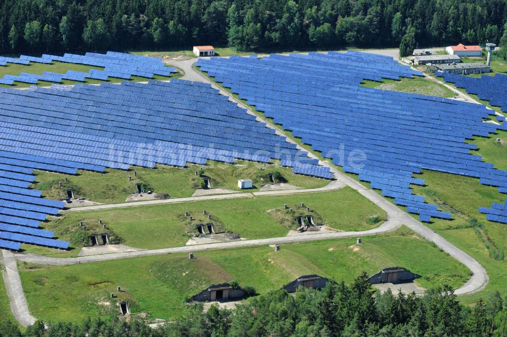 Hemau von oben - Solarpark Hemau in der Oberpfalz im Bundesland Bayern