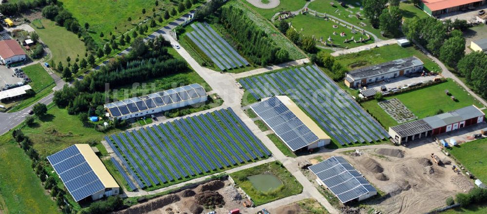 Luftbild Bad Langensalza - Solarpark Am Katzenstieg in Bad Langensalza, Thüringen