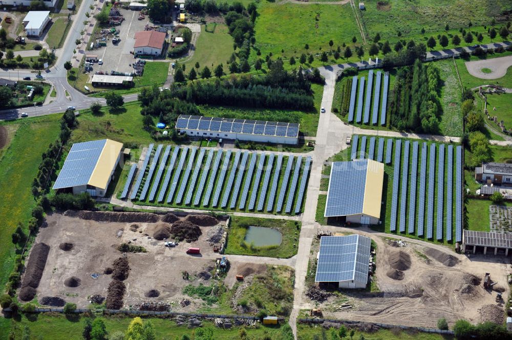 Luftbild Bad Langensalza - Solarpark Am Katzenstieg in Bad Langensalza, Thüringen