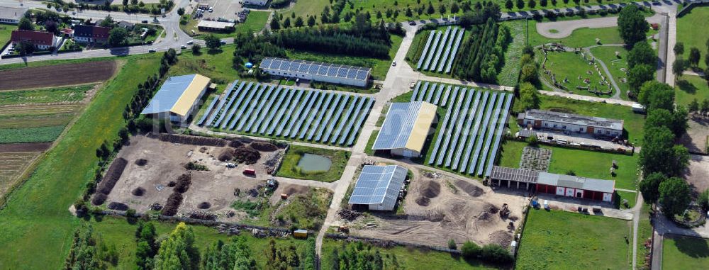 Luftaufnahme Bad Langensalza - Solarpark Am Katzenstieg in Bad Langensalza, Thüringen