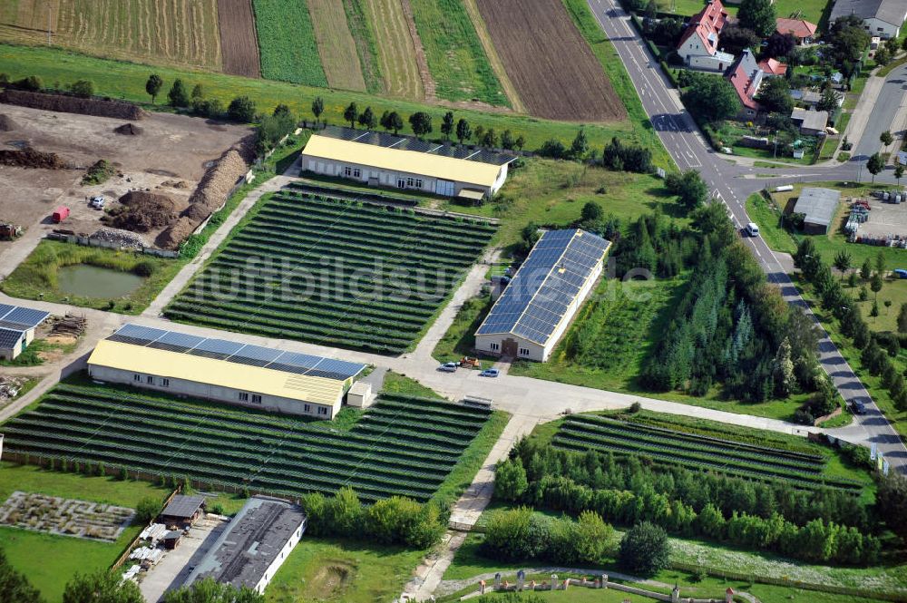 Luftbild Bad Langensalza - Solarpark Am Katzenstieg in Bad Langensalza, Thüringen