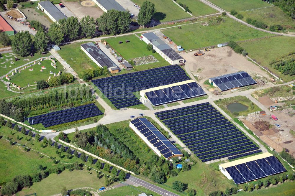 Luftbild Bad Langensalza - Solarpark Am Katzenstieg in Bad Langensalza, Thüringen