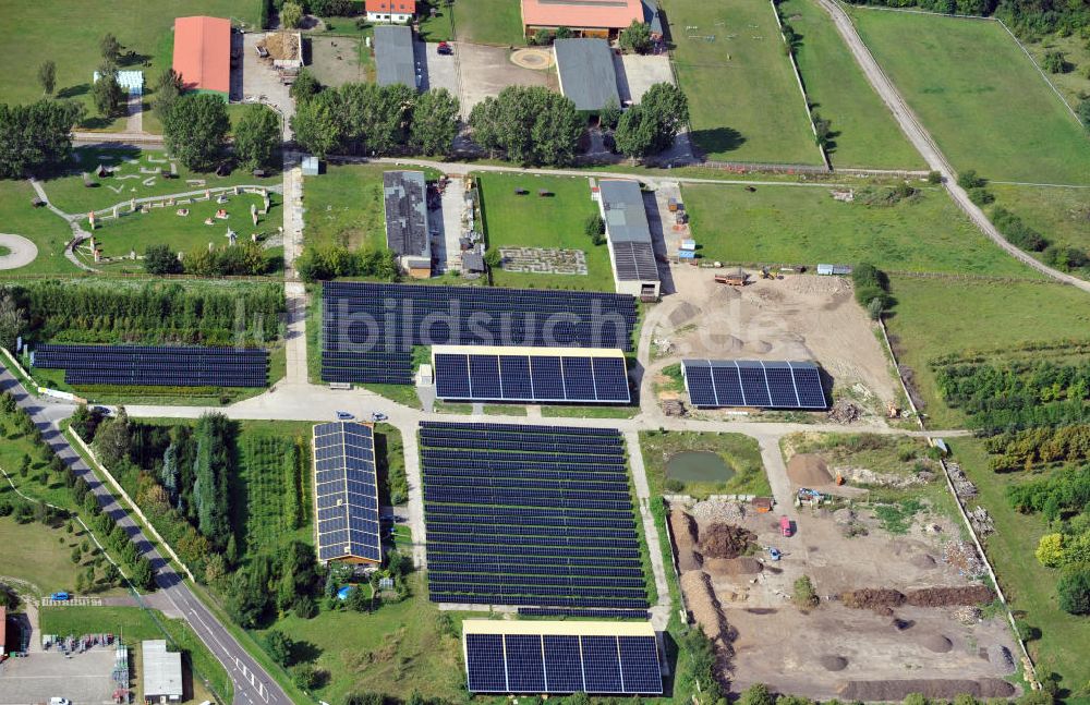 Luftaufnahme Bad Langensalza - Solarpark Am Katzenstieg in Bad Langensalza, Thüringen