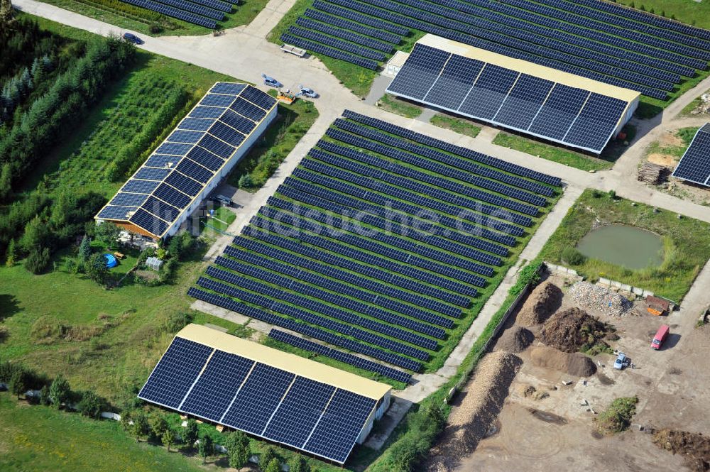 Bad Langensalza aus der Vogelperspektive: Solarpark Am Katzenstieg in Bad Langensalza, Thüringen