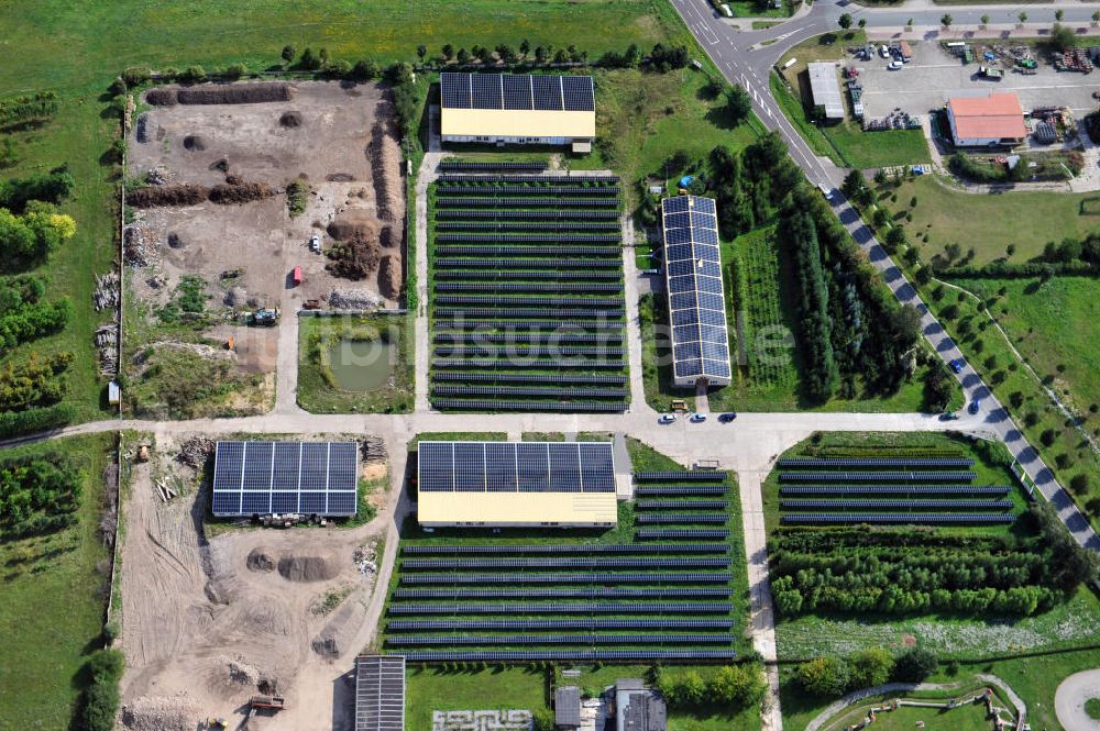 Luftbild Bad Langensalza - Solarpark Am Katzenstieg in Bad Langensalza, Thüringen