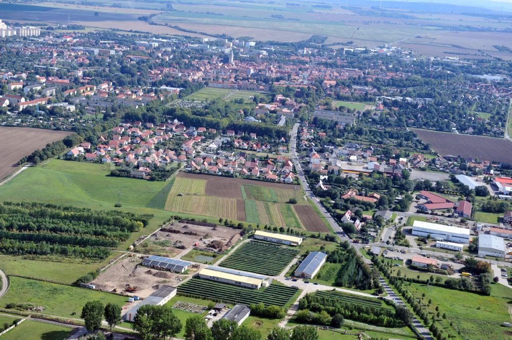 Luftbild Bad Langensalza - Solarpark Am Katzenstieg in Bad Langensalza, Thüringen