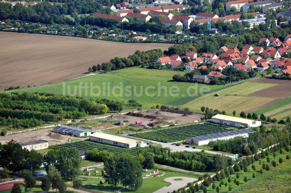 Luftaufnahme Bad Langensalza - Solarpark Am Katzenstieg in Bad Langensalza, Thüringen