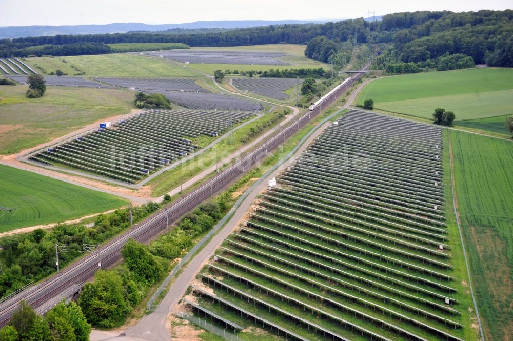 Luftbild Laudenbach - Solarpark Laudenbach in Bayern