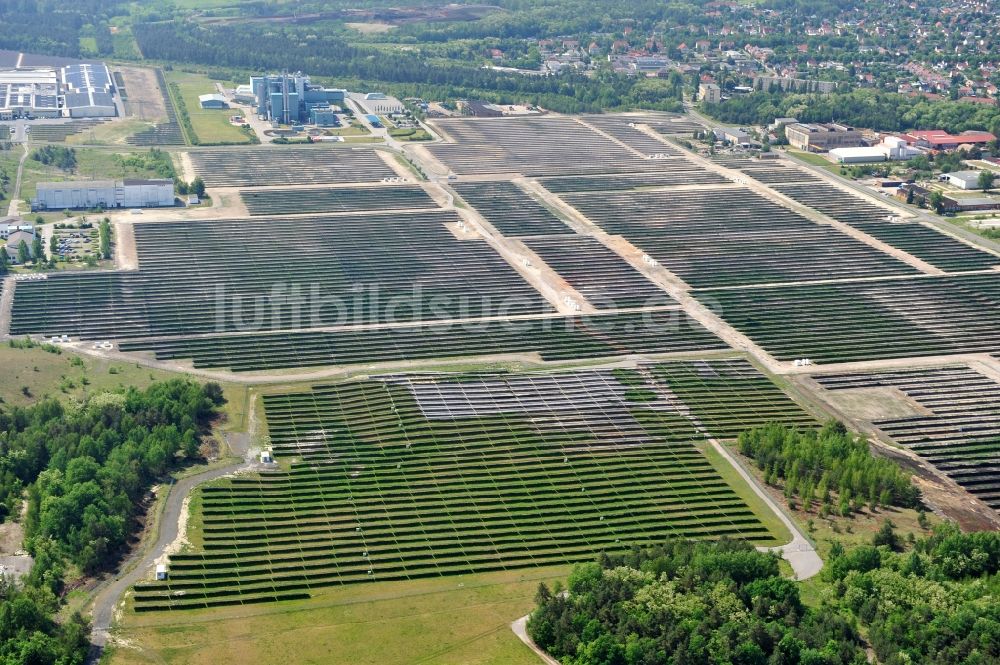 Luftbild Lauta - Solarpark Lauta in Sachsen