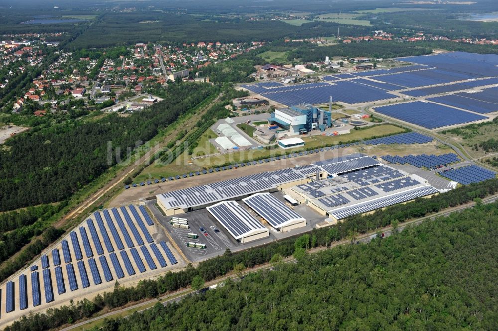 Luftaufnahme Lauta - Solarpark Lauta in Sachsen