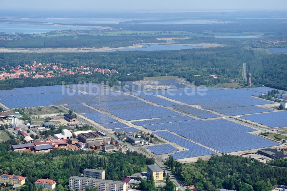 Luftaufnahme Lauta - Solarpark Lauta in Sachsen