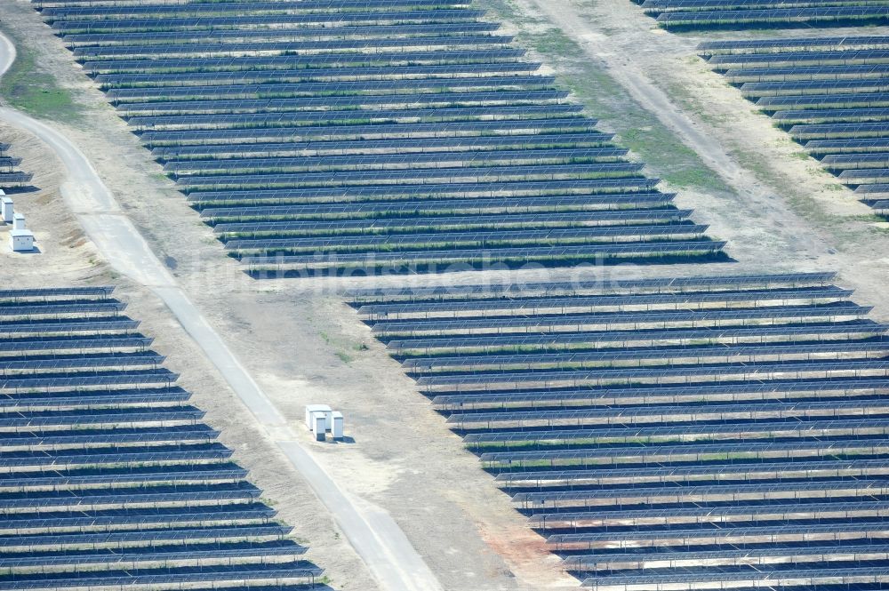 Lauta von oben - Solarpark Lauta in Sachsen