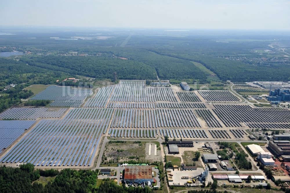 Luftbild Lauta - Solarpark Lauta in Sachsen