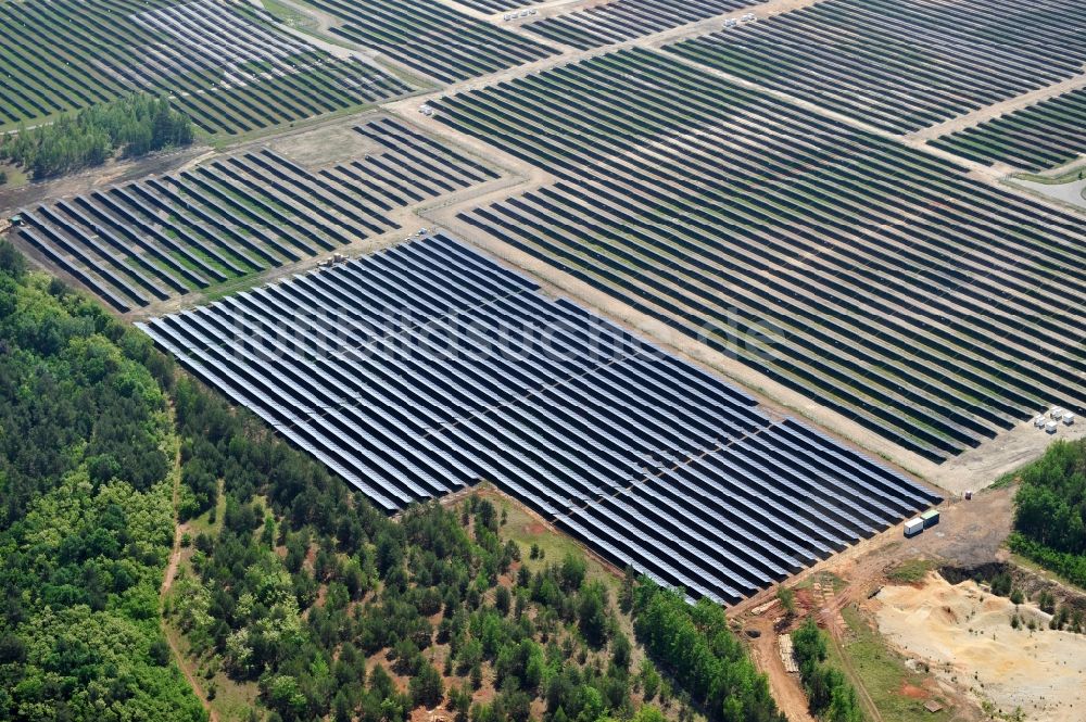 Lauta aus der Vogelperspektive: Solarpark Lauta in Sachsen