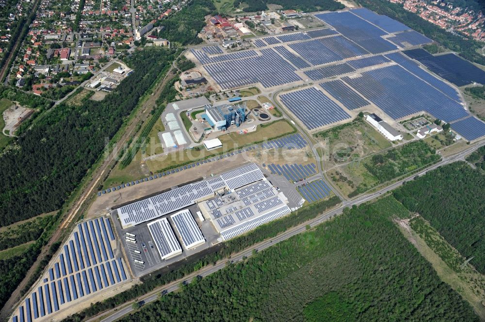 Luftbild Lauta - Solarpark Lauta in Sachsen