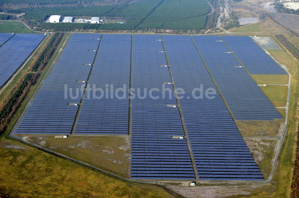 Lichterfeld-Schacksdorf aus der Vogelperspektive: Solarpark Lichterfeld