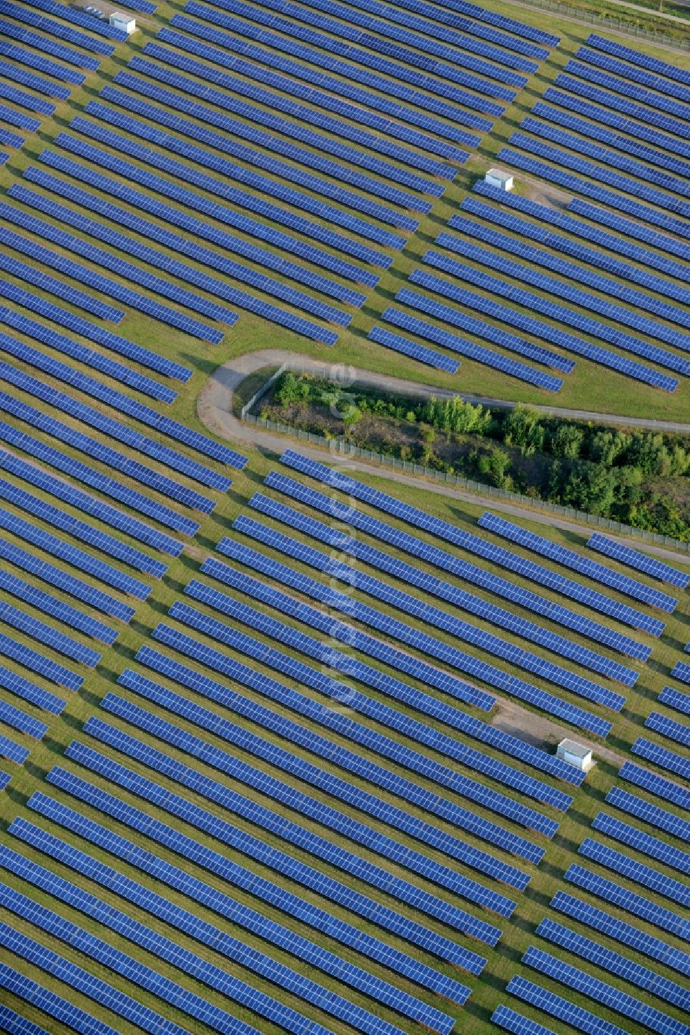 Helbra aus der Vogelperspektive: Solarpark im Osten von Helbra im Bundesland Sachsen-Anhalt