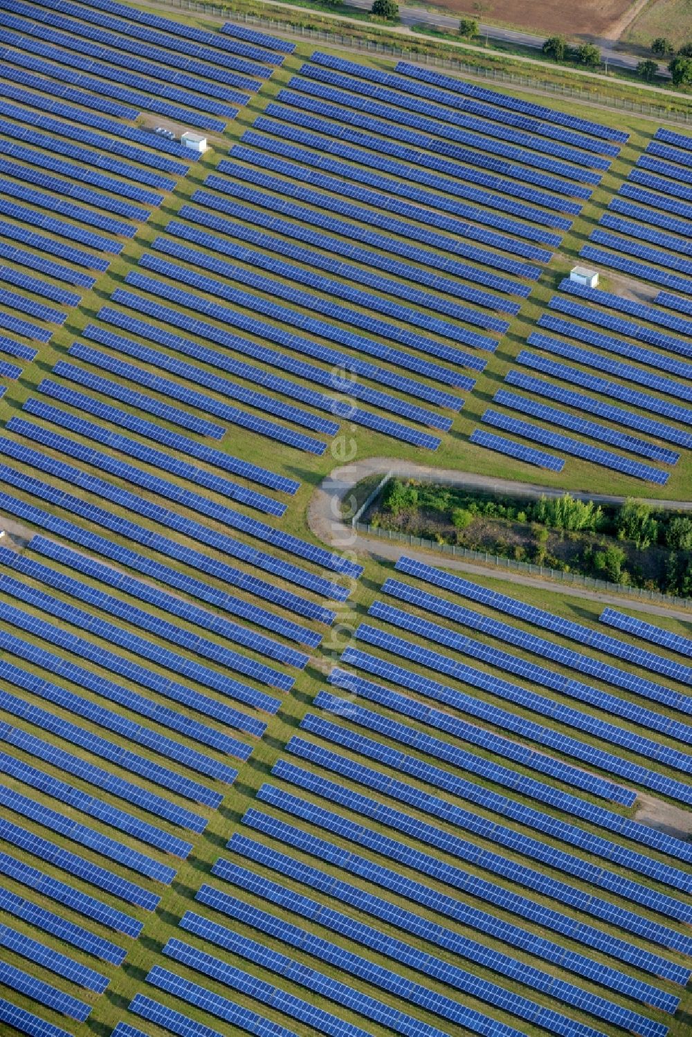 Luftbild Helbra - Solarpark im Osten von Helbra im Bundesland Sachsen-Anhalt