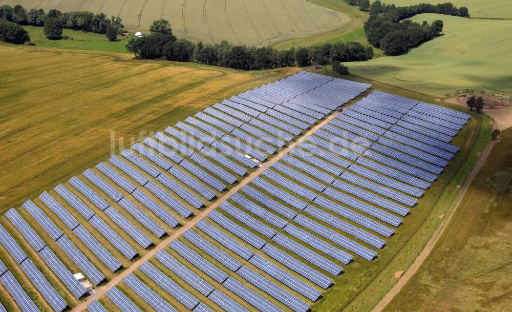 Bockelwitz von oben - Solarpark Polditz