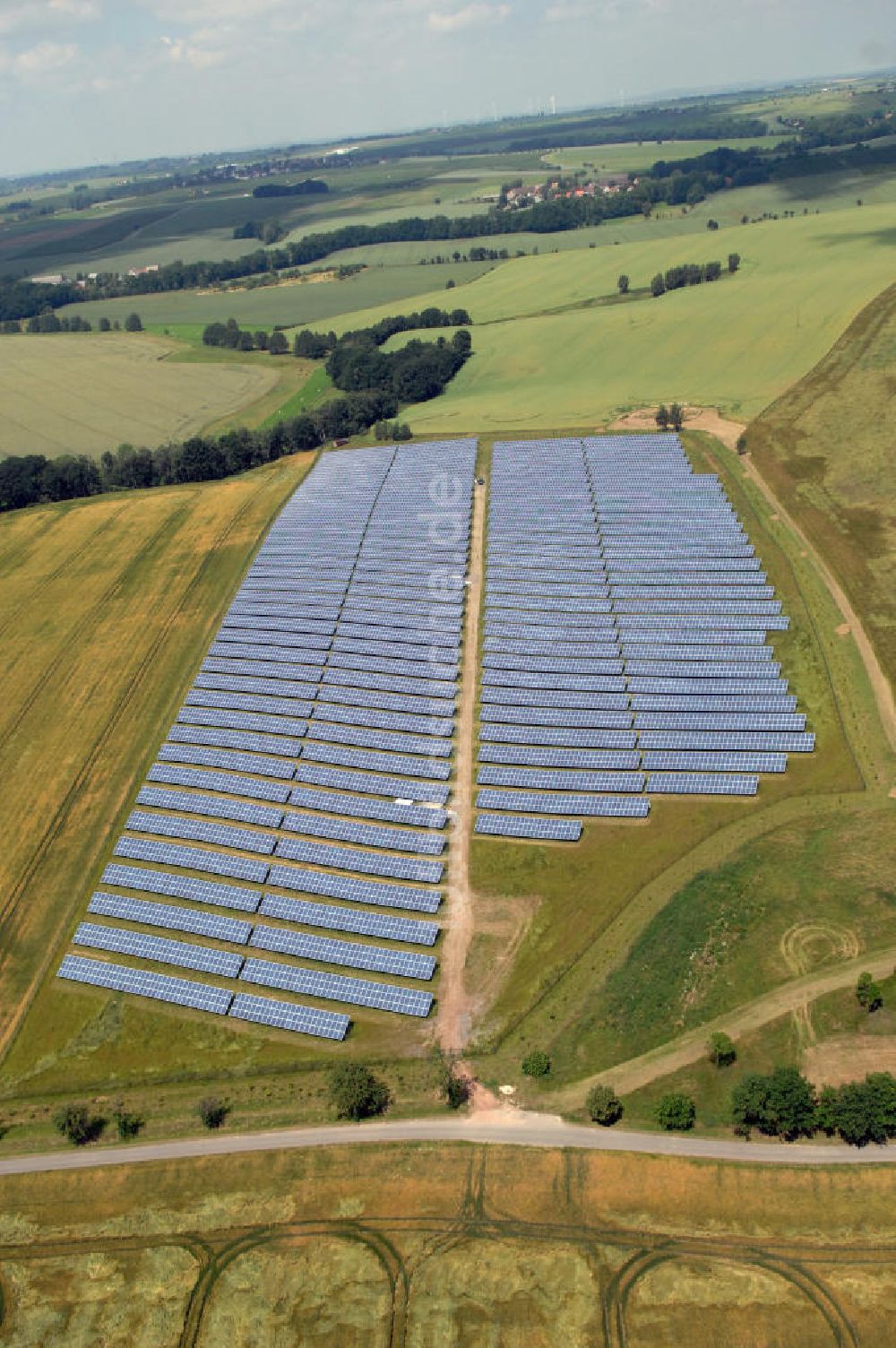 Luftbild Bockelwitz - Solarpark Polditz