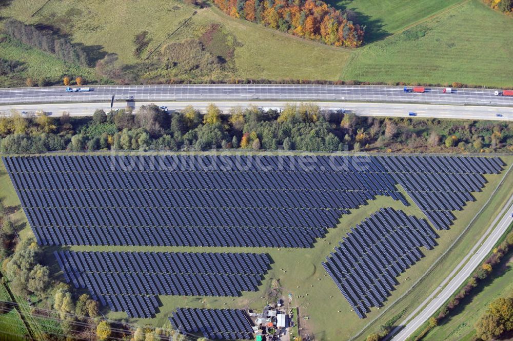 Sinzheim aus der Vogelperspektive: Solarpark in Sinzheim