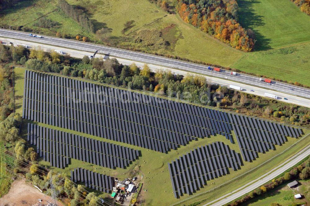 Luftaufnahme Sinzheim - Solarpark in Sinzheim