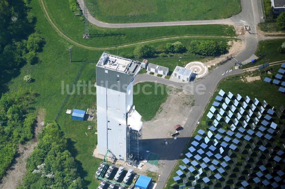 Luftaufnahme Jülich - Solarturm in Jülich im Bundesland Nordrhein-Westfalen, Deutschland