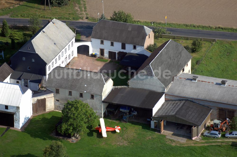 Luftaufnahme WEINSDORF - Sonderlandeplatz Weinsdorf in Sachsen