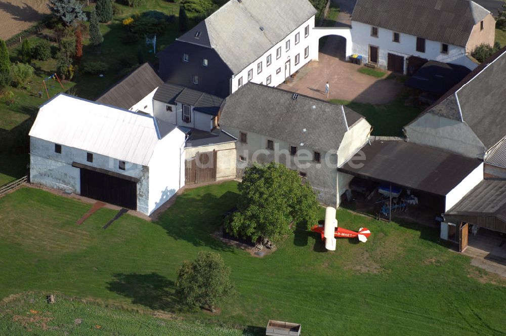 WEINSDORF von oben - Sonderlandeplatz Weinsdorf in Sachsen