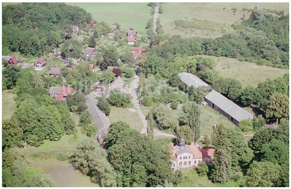 Sonnenburg aus der Vogelperspektive: , Sonnenburg bei Bad Freienwalde