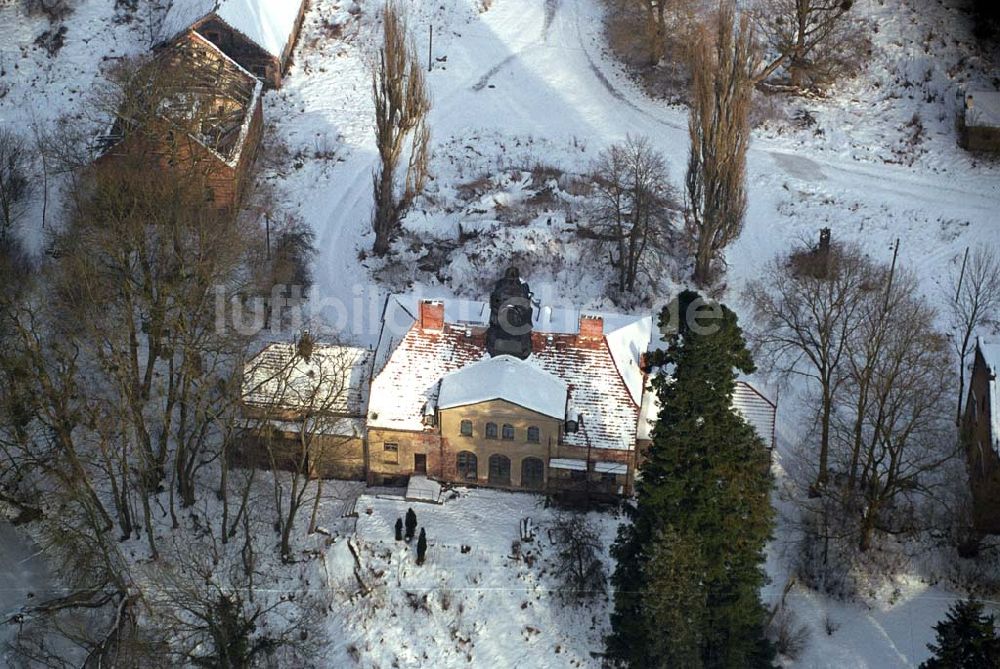 Sonnenburg / Brandenburg von oben - : Sonnenburg bei Bad Freienwalde