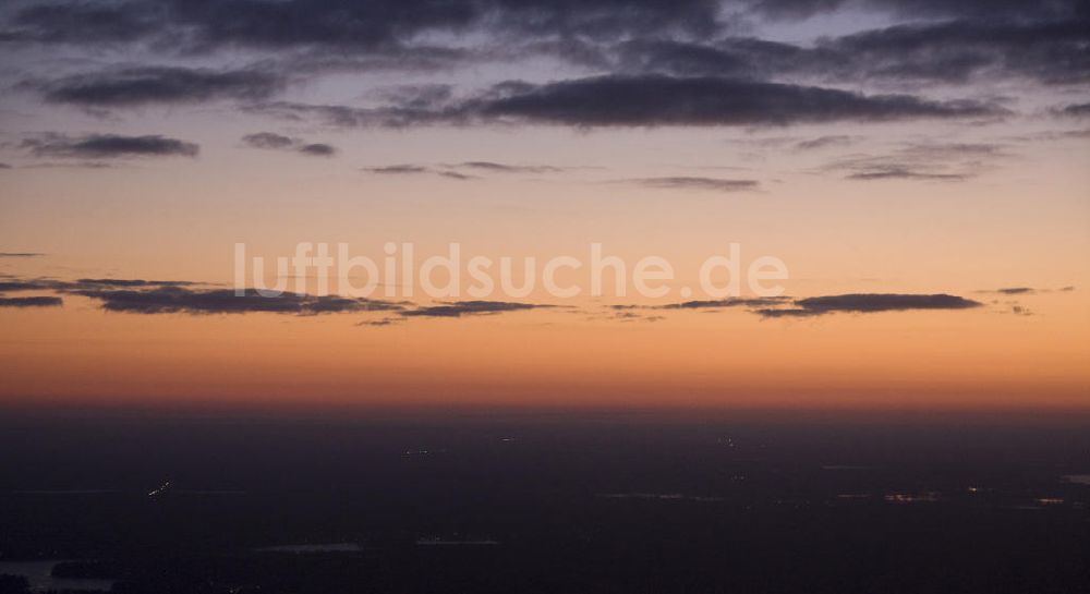 Berlin von oben - Sonnenuntergang in Berlin