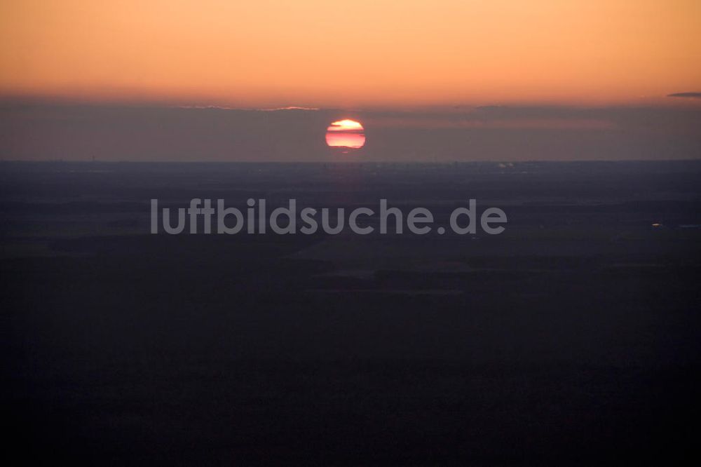 Luftaufnahme Luckenwalde - Sonnenuntergang Luckenwalde Brandenburg