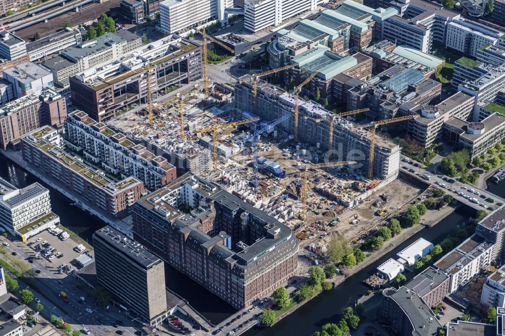 Hamburg von oben - SonninPark Baustelle zum Neubau einer Mehrfamilienhaus-Wohnanlage in Hamburg, Deutschland