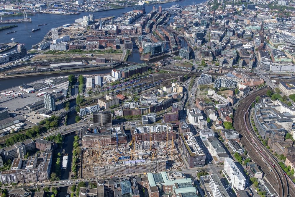 Hamburg von oben - SonninPark Baustelle zum Neubau einer Mehrfamilienhaus-Wohnanlage in Hamburg, Deutschland