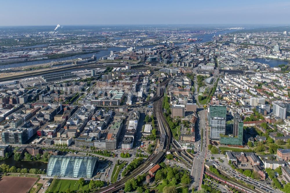 Luftbild Hamburg - SonninPark Baustelle zum Neubau einer Mehrfamilienhaus-Wohnanlage in Hamburg, Deutschland