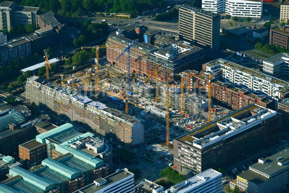 Luftbild Hamburg - SonninPark Baustelle zum Neubau einer Mehrfamilienhaus-Wohnanlage in Hamburg, Deutschland