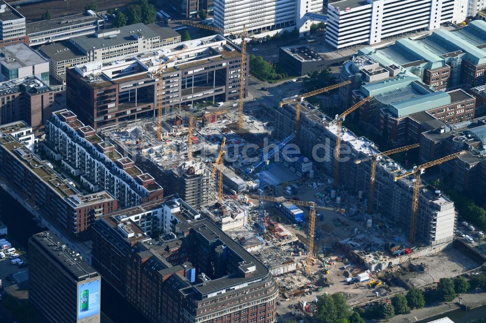 Luftaufnahme Hamburg - SonninPark Baustelle zum Neubau einer Mehrfamilienhaus-Wohnanlage in Hamburg, Deutschland