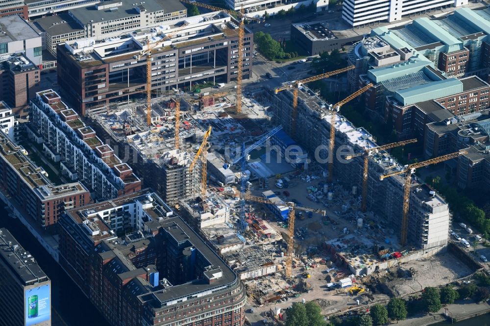 Hamburg von oben - SonninPark Baustelle zum Neubau einer Mehrfamilienhaus-Wohnanlage in Hamburg, Deutschland