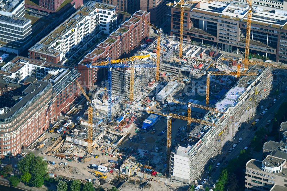 Luftbild Hamburg - SonninPark Baustelle zum Neubau einer Mehrfamilienhaus-Wohnanlage in Hamburg, Deutschland