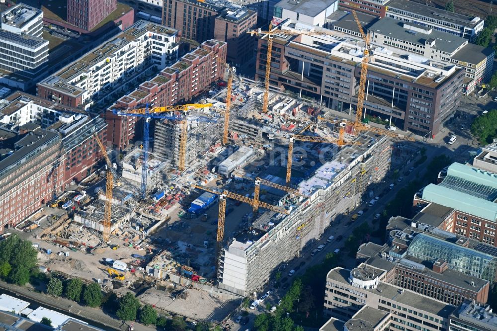 Luftaufnahme Hamburg - SonninPark Baustelle zum Neubau einer Mehrfamilienhaus-Wohnanlage in Hamburg, Deutschland