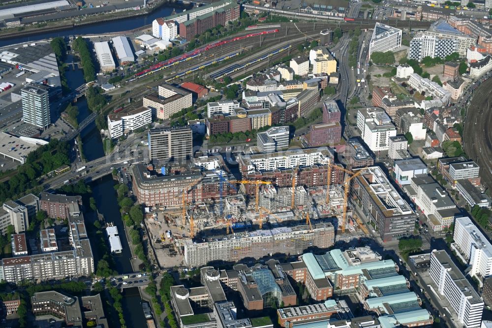 Hamburg von oben - SonninPark Baustelle zum Neubau einer Mehrfamilienhaus-Wohnanlage in Hamburg, Deutschland