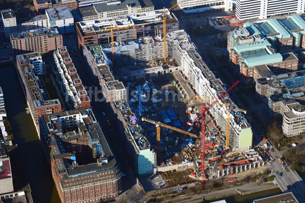 Hamburg von oben - SonninPark Baustelle zum Neubau einer Mehrfamilienhaus-Wohnanlage in Hamburg, Deutschland