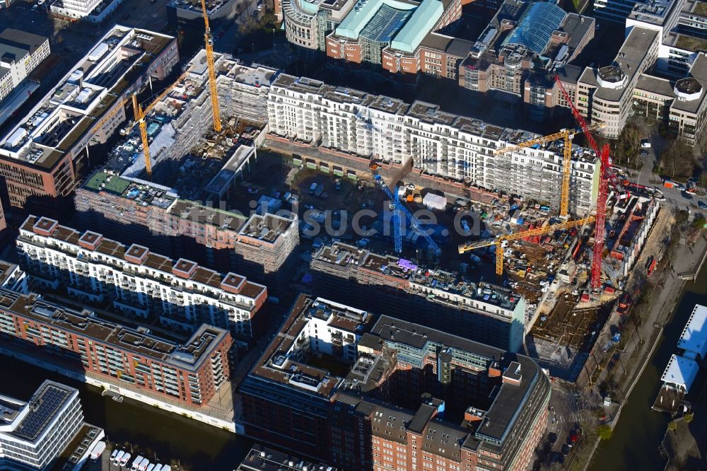 Hamburg aus der Vogelperspektive: SonninPark Baustelle zum Neubau einer Mehrfamilienhaus-Wohnanlage in Hamburg, Deutschland